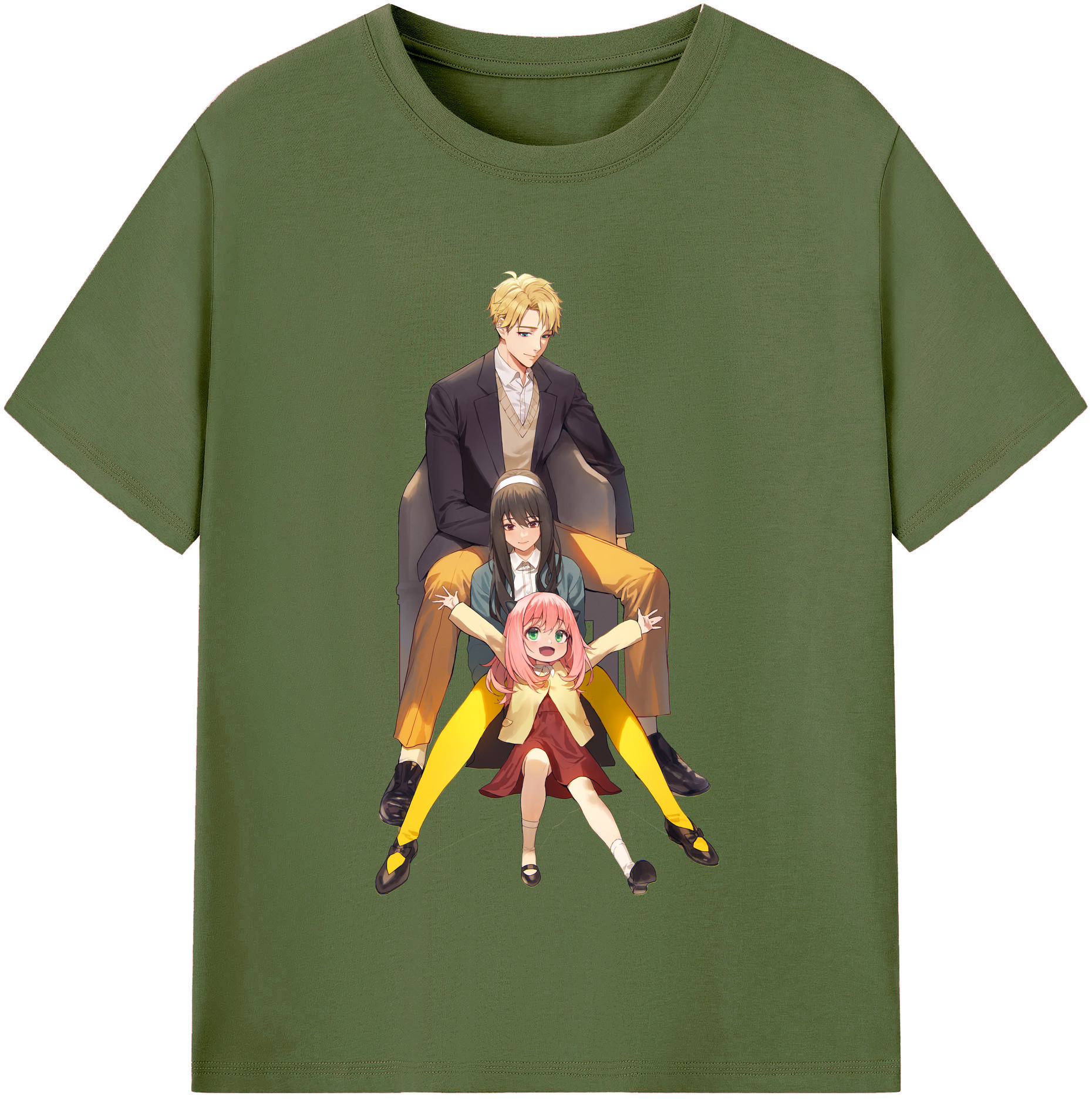（画像用） SPY×FAMILY间谍家家酒 綿100％半袖Tシャツ（フロントプリント）